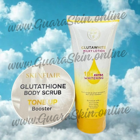 scrub body butter dan toneup skinflair